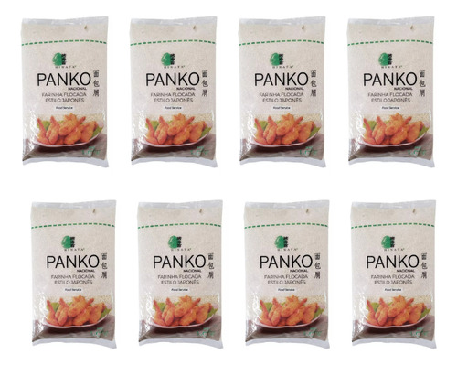 Farinha Panko Hinata 1,01kg Kit Com 8