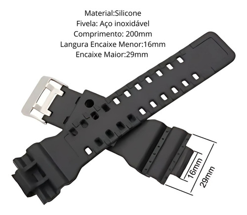Kit 2 Pulseira Relógio Compatível Vários Modelos Casio Cs7