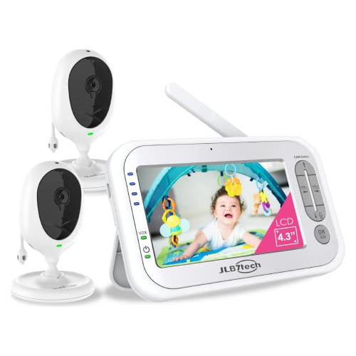 Video Monitor With 2 Cameras 4.3  Screen, Temperature A...