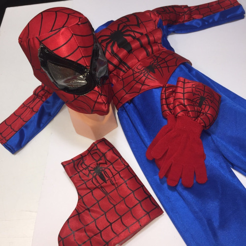 Disfraz Niño Insecto Araña Superhéroe Con Accesorios Rojo T-2