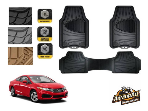 Tapetes Uso Rudo Honda Civic Coupe 2012 A 2015 Armor All