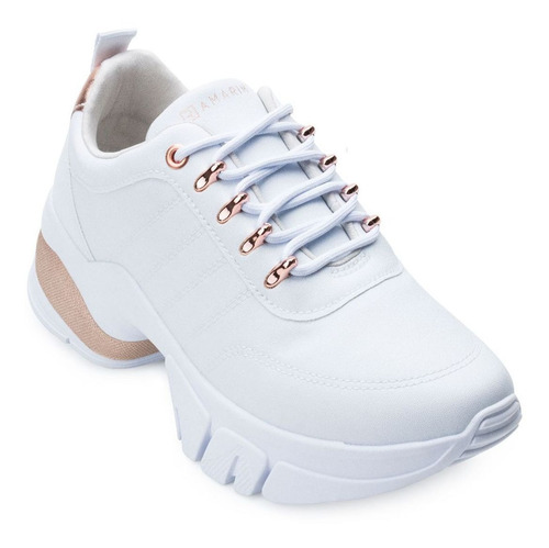 Imagem 1 de 6 de Tênis Feminino Ramarim Dad Chunky Sneaker 2180103 Rosa