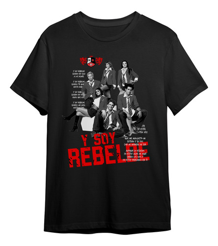 Camiseta Unissex Rbd Soy Rebelde Graphic Grupo Mexicano