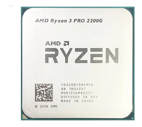 Procesador Ryzen Pro 2200g Quad Core/vega 8 2gb/am4