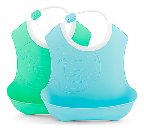 Baberos X2 Twistshake Bibs 4 Meses Suave Talle 4+m