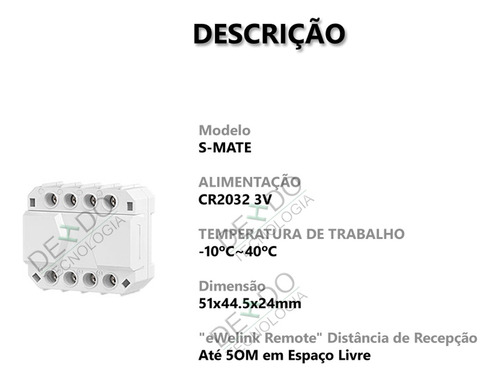 Sonoff S Mate Automação Interruptor Wifi Alexa P/ Mini R3 M5