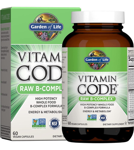 Garden Of Life Vitamin Code Raw B-complex 60vegcaps Sabor Neutro