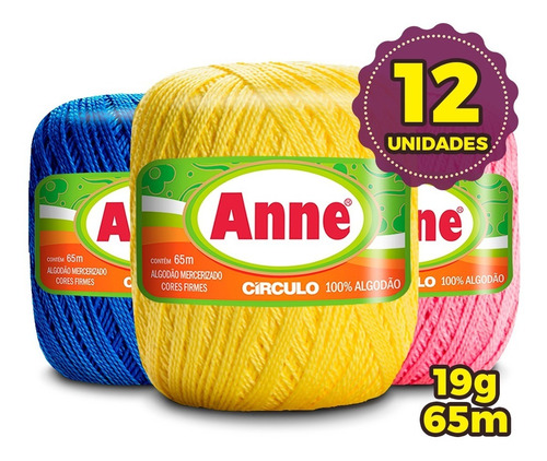 Linha Anne 65 Metros - Círculo - Kit 12 Unid * Promoção