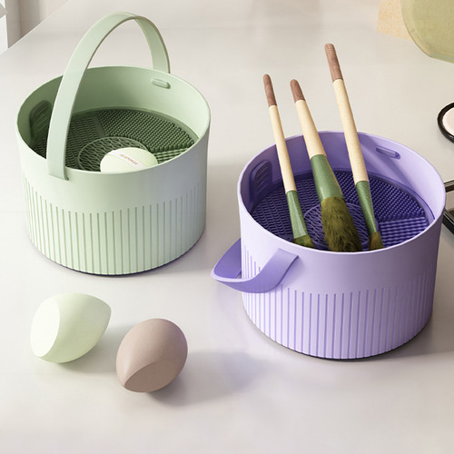 Cleaning Bowl Brush Maquillaje Esponja Limpiadora 3 En 1