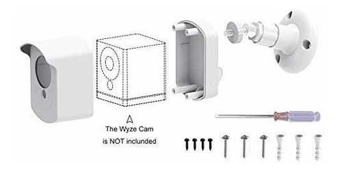 Wyze Cam Soporte De Pared Caremoo Cubierta Protectora Resist