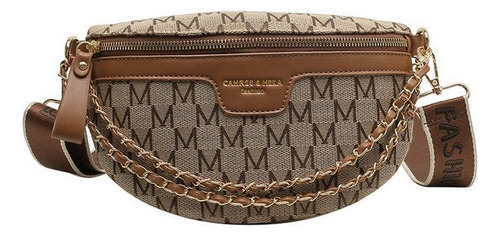 Mujer Cadena Estampado Carta Cintura Bolsa Crossbody