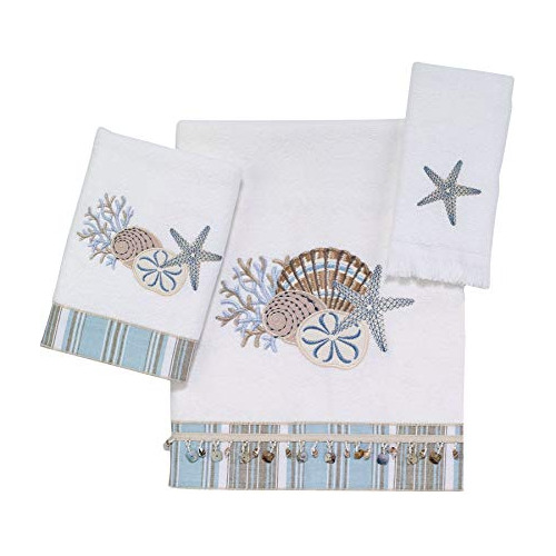 By The Sea Collection Juego De Toallas Decorativas De 3...