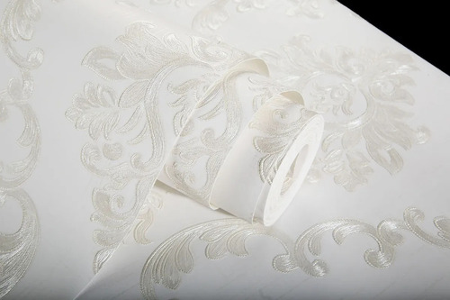 Imagen 6 de 8 de Papel Tapiz Estilo Damasco Europeo Textura Pared Elegante