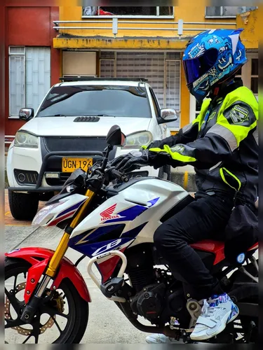 Color Blanco, Azul, Rojo Cb190r Racing