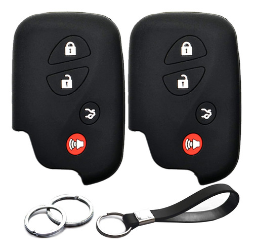 2 Piezas Compatibles Con Lexus Smart 4 Botones De Silicona F