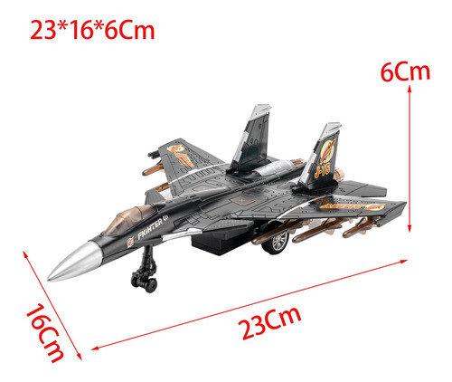 Avión De Combate Fundido A Presión, Avión De Negro1c