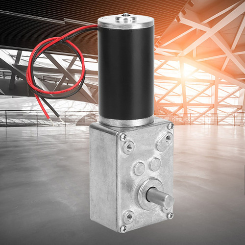 Motor Reductor De Engranaje Helicoidal De 12v 400rpm Eje 8mm