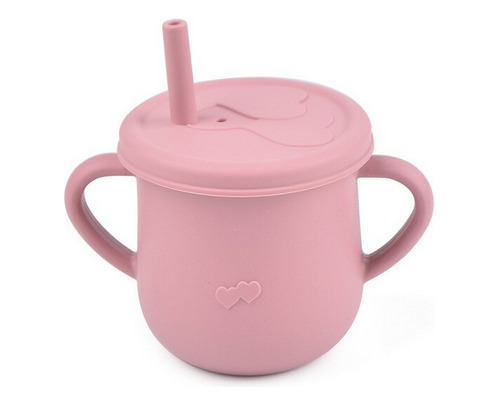 Vaso Taza De Silicona Para Bebes Con Bombilla+tapa / Tennom