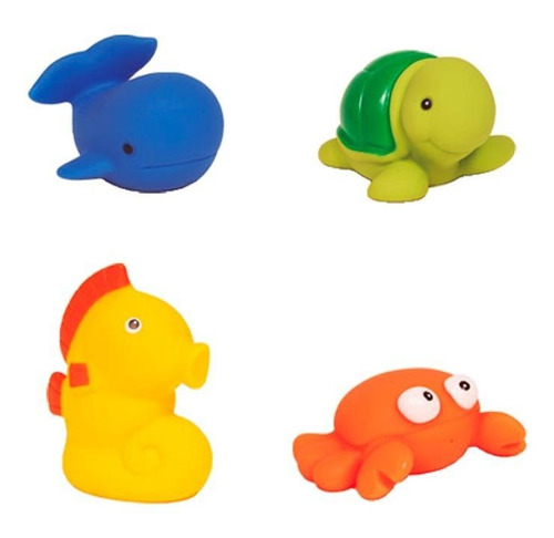 Bichinhos Para Banho Animais Do Mar Brinquedos P/ Bebe Buba