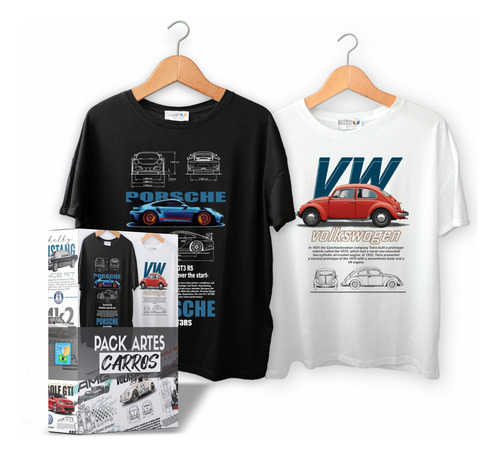 Pack De Artes Para Estampas De Camisetas - Tema Carros - Dtf
