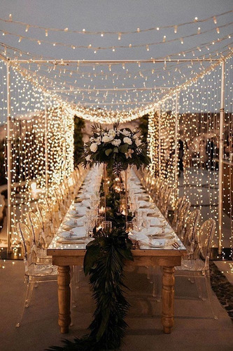 Imagen 3 de 10 de Serie Navideña Led Vintage 10 Mt Luz Calida O Fria P Eventos