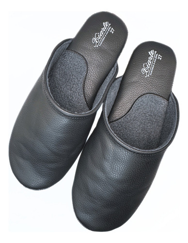 Pantuflas Para Hombre De Piel Sintética Cómodas Xiarte