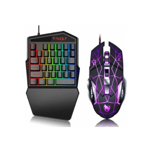 Kit Teclado Y Mouse Gamer T-wolf Tf-900