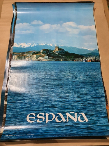 Antiguo Afiche Turistico Original-españa- Santander-a130