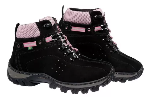 Bota Feminina Tenis Coturno Adulto Infantil Adventure TrilhaCINZA pink 31  no Shoptime