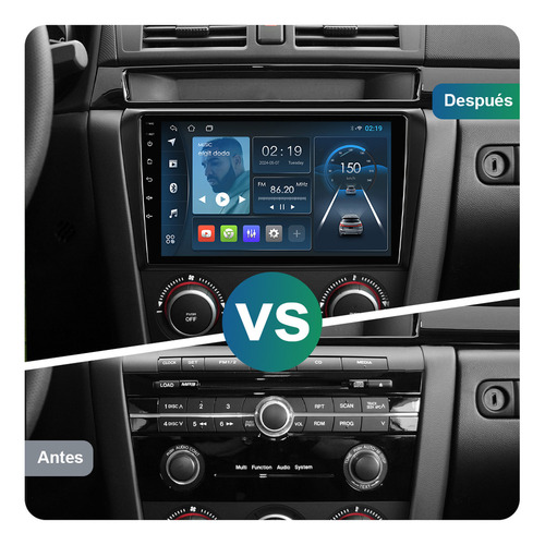 Para Isudar Estéreo 2+32g Carplay Mazda 3 2004-2009 Gps Fm