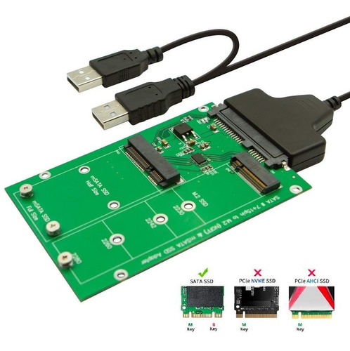 Adaptador Convertidor Discos Ssd M2 Msata A Usb