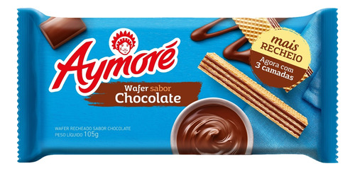 Biscoito Aymoré de chocolate sem sal 105 g