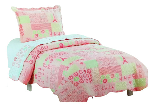 Acolchado Amarelo Verano Adolescente 1 1/2 Funda Almohada Rosa Adolescente