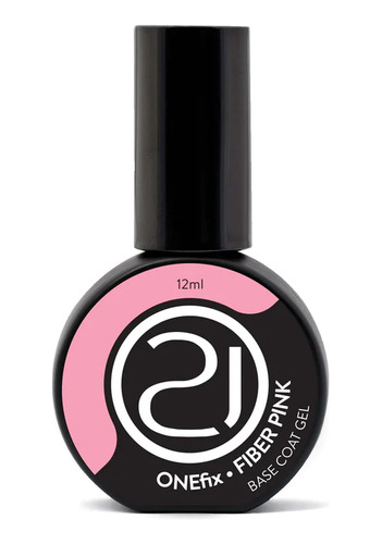 One Fix Fiber Pink Capa Base Banho De Fibra  Nails 21 12ml