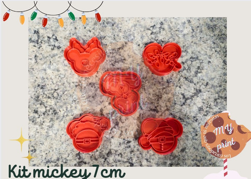 Cortadores De Galleta Navidad Mickey Mouse