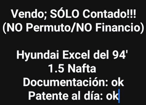 Hyundai Excel 1.5 Gls 5dr