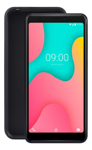 Funda De Teléfono Negra De Tpu For Wiko Y60