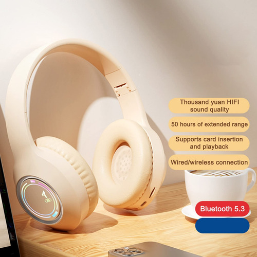 Fones De Ouvido Com Cancelamento De Ruído Com Luz, Bluetooth