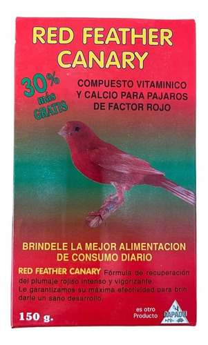 Alimento Alta Calidad Calcio Vitaminas Para Canarios Rojos