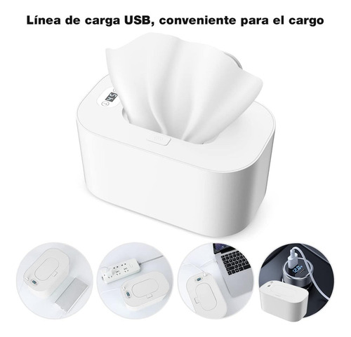 Calentador De Toallitas Húmedas Para Bebés Usb Led