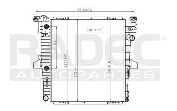 Radiador Ford Explorer 1996-1997-1998-1999 V8 5.0 Lts Auto