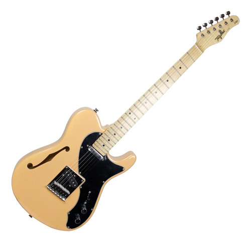Guitarra Tagima T-920 Semi Hollow Semiacustico Butterscotch Material do diapasão Madeira de marfim Orientação da mão Destro