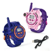Comprar Walkie Talkie Recargable Para Niños Con Linterna, 2 Piezas Color Azul