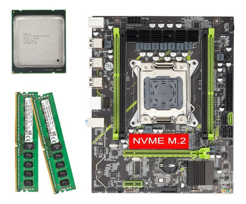Kit Combinado De Placa Base Qiyida X79, Cpu E5 2690 Y 2 Kits