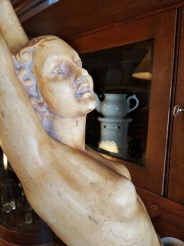 Antigua Figura Art Deco, Importante, 92 Cm. (Usado)