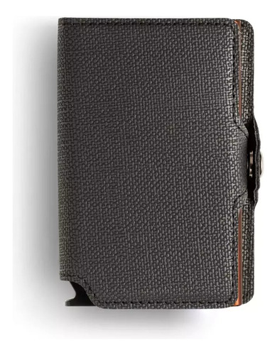 Billetera Walla Wallets Stone Black & Bx Doble Rfid
