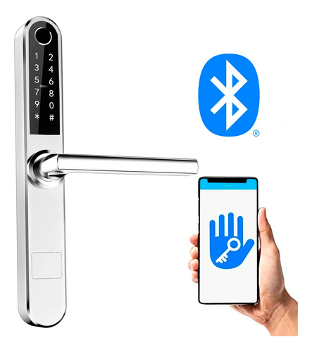 Cerradura Biometrica Smart H20 Bluetooth Huella Tarjeta Cod 