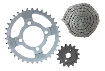 Comprar Kit Transmision, Corona Piñon Y Cadena  Zanella Zb 110 Ceg 