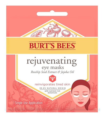 Burt´s Bees Mascara Facial Refrescante Sheet Mask Whit Pepin