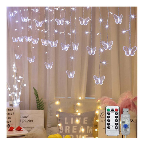 Luces Decorativas Led Impermeables En Forma De Mariposa